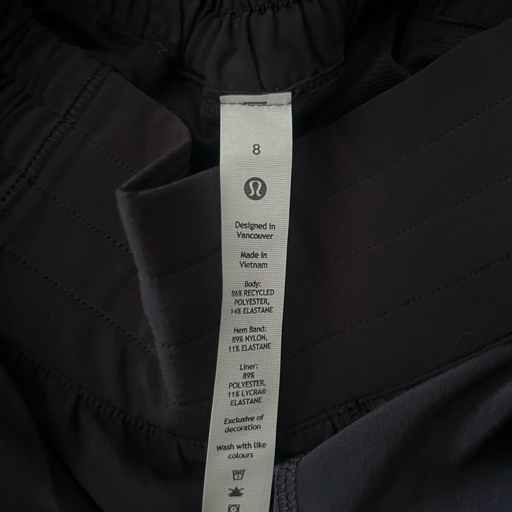 TENNESSEE X LULULEMON HOTTY HOT HIGH-RISE SHORT 4in Black size 8 - Picture 7 of 7